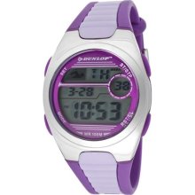 Dunlop Watches Women's Flash Digital Multi-Functional Purple/ Light Pu