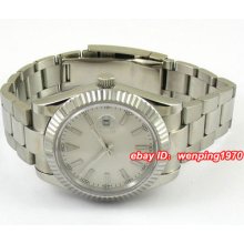 E571,40mm White Dial Sapphire Glass Automatic Watch