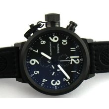 E98,parnis 50mm Pvd Full Chronograph Lefty Watch