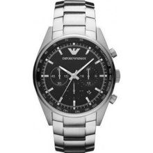 Emporio Armani Men's Sportivo AR5980 Silver Stainless-Steel Quart ...