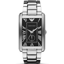 Emporio Armani Silver Tank Bracelet Watch, 39mm