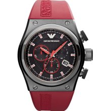 Emporio Armani Sport Watch Red/ Black