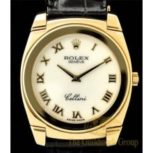 Excellent 18k Yellow Gold Rolex Cellini Men's Wristwatch Ref. 5330