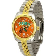 FAMU Florida A&M University Men's Stainless Steel Alumni Dress Watch