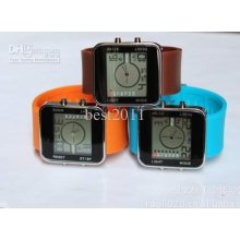 Fashion Led Watch With Digital Display Jelly Watch With Plastic Bran