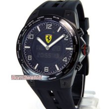 Ferrari Watch Swiss Ana-digi Perpetual Chrono Alarm World Time 45mm Fe-05-ipb-fc