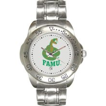 Florida A&M Rattlers Men's Gameday Sport Watch with Stainless Steel Band