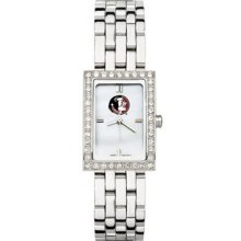 Florida State Seminoles Ladies Allure Watch Stainless Bracelet LogoArt