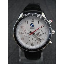 For Bmw Automatic Mechanical Men Watch Leather Wristwatch White Sports X5 X6 Z4