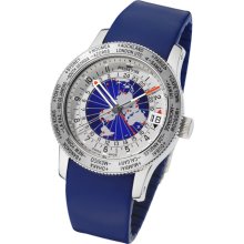 Fortis Men's 674.20.15 Si.05 B-47 WORLDTIMER GMT Swiss Automatic