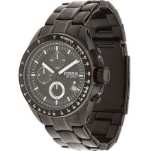 Fossil Black Stainless Steel Bracelet Chronograph Men's Watch Ch2601