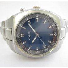 Fossil Blue Dial All Stainless Steel N.o.s. Watch