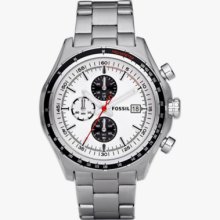 Fossil Chronograph Silver Dial With Date Men's Watch