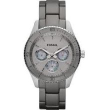 Fossil Es3040 Stella Aluminum And Stainless Steel Watch In Grey