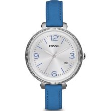 FOSSIL FOSSIL Heather Three Hand Leather Watch - Blue