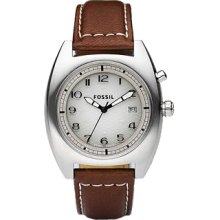 Fossil Gentleman's Three Hand Taupe Dial Watch