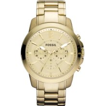 Fossil Grant Gold Ion Chronograph Mens Watch Fs4724