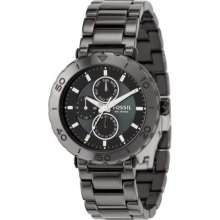 Fossil Ladies Black Ceramic Calender Watch CE1001