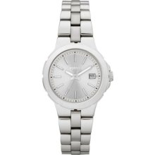 Fossil Ladies Silver Dial Classic Stainless Steel Watch With Date Am4407