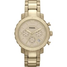 Fossil Natalie Gold-Tone Chronograph Ladies Watch Am4422