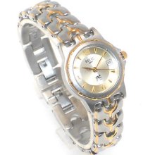 Fossil Relic Wet Womens Two-tone Stainless Steel Watch With Date Zr11575