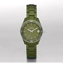 Fossil Riley Mini Green Aluminium Ladies Watch ES2928