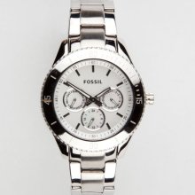 Fossil Stella Stainless Steel Watch Silver One Size For Women 20805214001