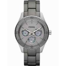 Fossil Women's Watch Chronograph Aluminum Gray Es3040