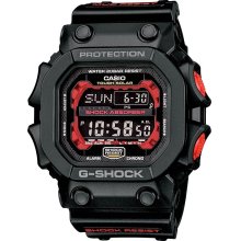 G-Shock Big Digital Solar Atomic Watch - Black / Red