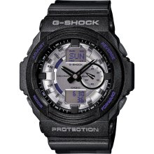 G-Shock Classic Series Tough Watch in BlackBand/SilverFace/Purple