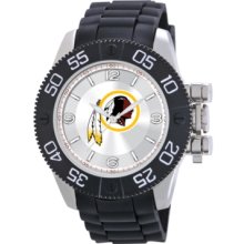 Game Time Watch, Mens Washington Redskins Black Polyurethane Strap 47m