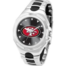 Game Time Watch, Mens San Francisco 49ers Black Rubber and Stainless S