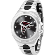 Game Time Watch, Mens Atlanta Falcons Black Rubber and Stainless Steel