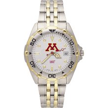 Gents NCAA University Of Minnesota Golden Gophers Watch In Stainless Steel