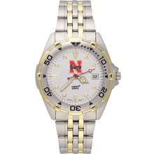 Gents NCAA University Of Nebraska Huskers Watch In Stainless Steel