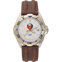 Gents New York Islanders All Star Watch With Leather Strap