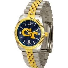 Georgia Tech GT Men's Stainless Steel Alumni Dress Watch