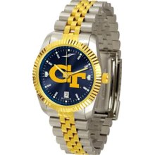 Georgia Tech Yellow Jackets Mens 23Kt Executive Watch