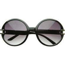 Glam Oversized Large Round Detailed Fashion Sunglasses ...