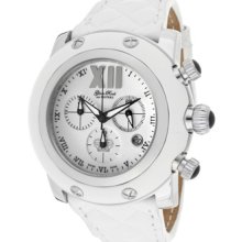 Glam Rock Watches Women's Miami Chronograph White Enamel Dial White Le