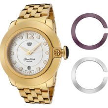 Glam Rock Watches Women's So-Be Mood White Dial Gold Tone Ion Plated S