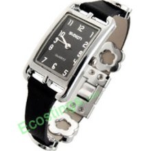 Good Jewelry Slim Leather Band Ladies' Women's Watch