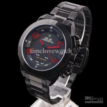 Good Quality Black Paint Led Digital Analog Red Index Day-date St. S