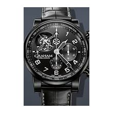 Graham Silverstone Tourbillograph PVD 48 mm Watch - Black Dial, 2TSAB.B02A Sale Authentic Ceramic