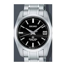 Grand Seiko Mechanical Steel 37mm Watch - Black Dial, Stainless Steel Bracelet SBGR053 Sale Authentic