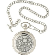 Great Gift: Scotland Pocket Watch Mechanical Full Hunter Men Scottish Thistle