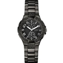 Guess Black U13586l3 Status In-the-round Watch