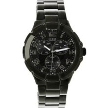 Guess Waterpro Black Ip Bracelet Black Dial 11511g1 Original Box