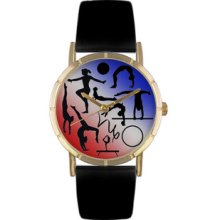 Gymnastics Lover Print Watch Classic Gold