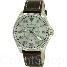 Hamilton Khaki Aviation Pilot 42mm H64611555 | Brown Leather Strap | 200m |